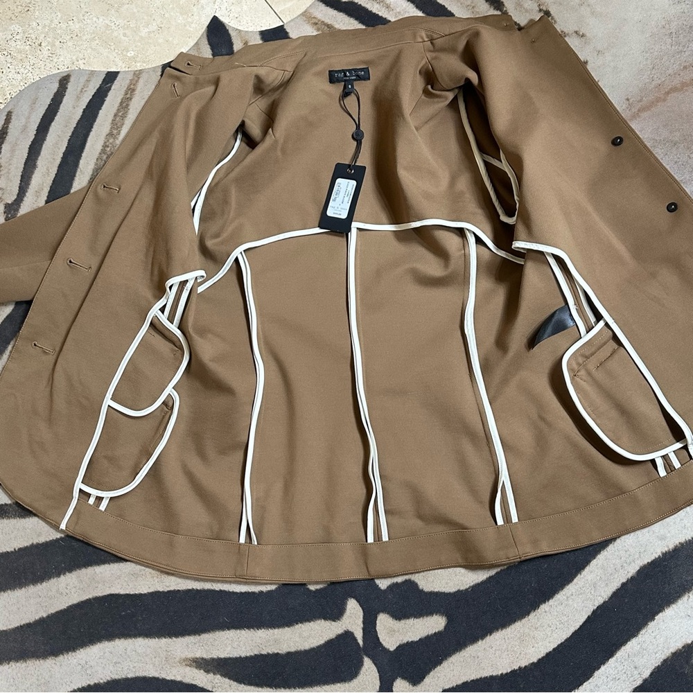 RAG & BONE NWT Tan Button-Up Tailored Jacket Size 6🌸 - Picture 9 of 13